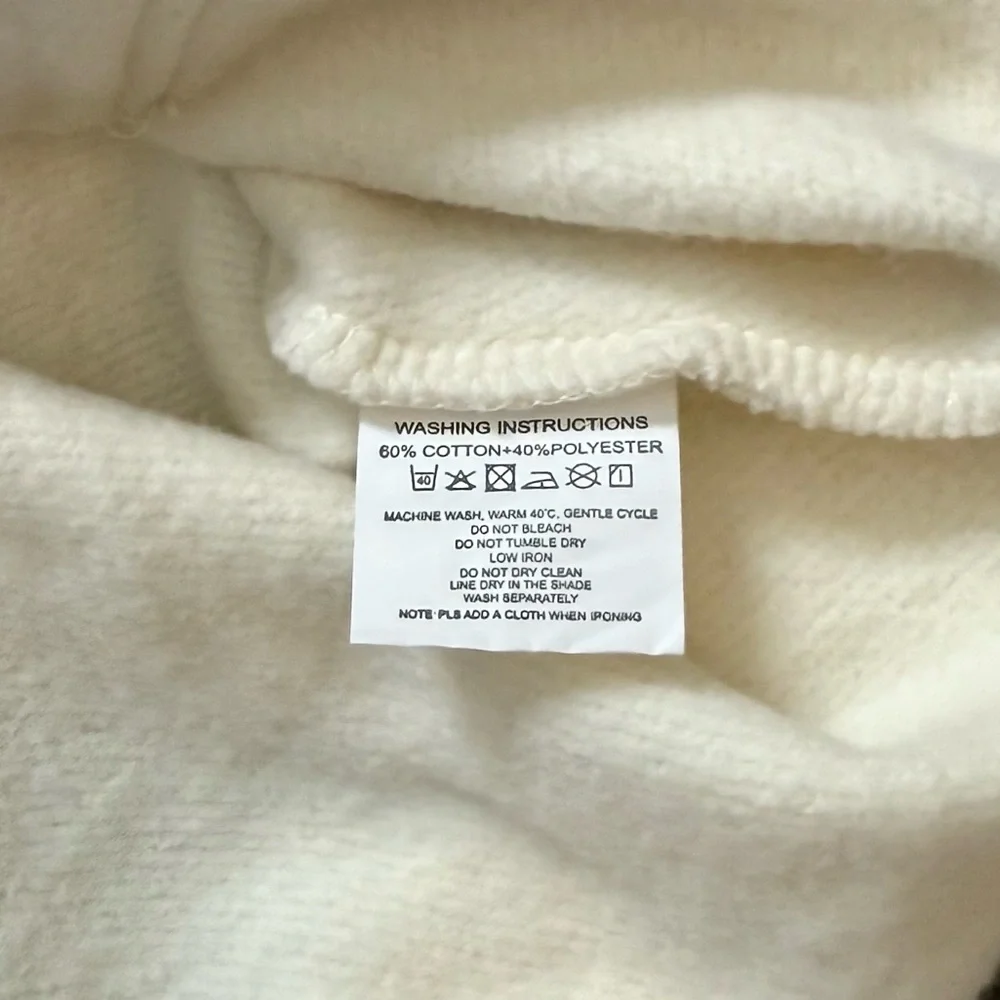 Cream Hoodie - Men's Sweatshirt - Picture 6 of 6